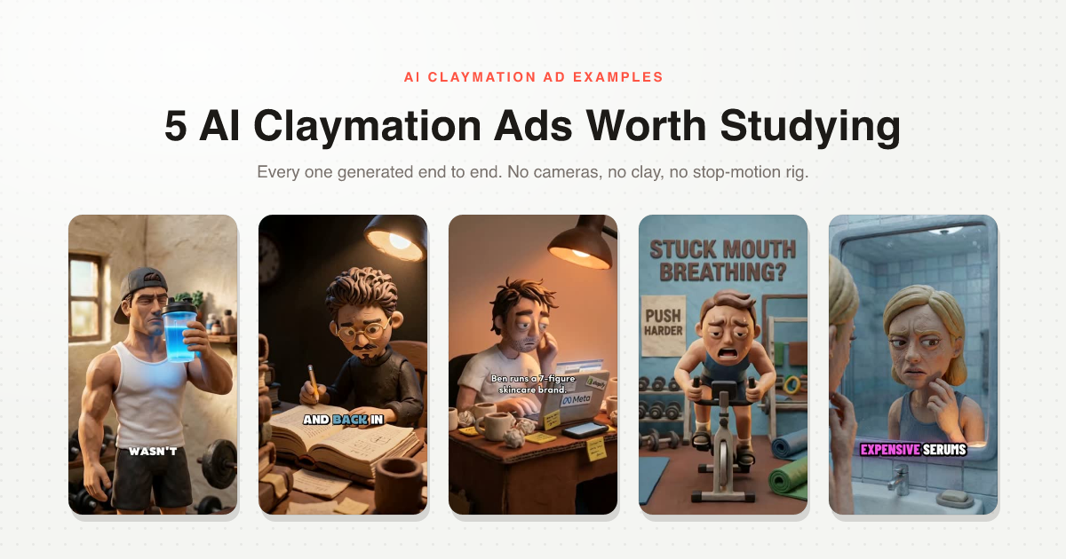 5 AI Claymation Ad Examples Worth Studying