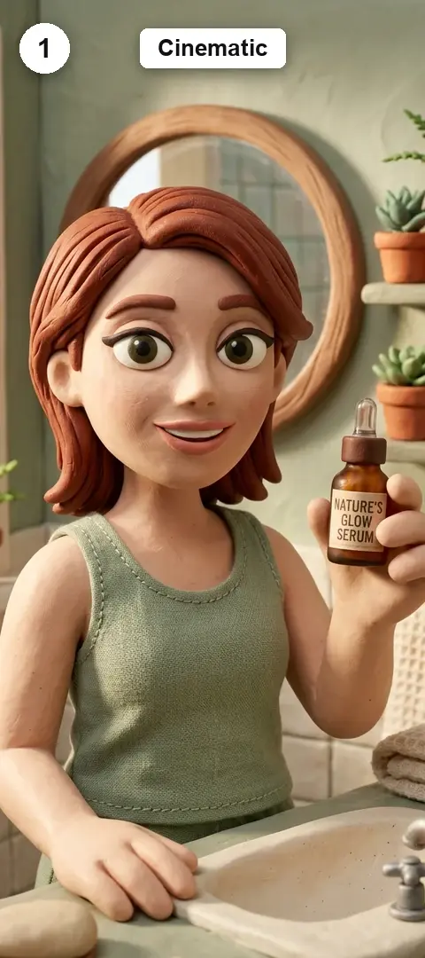 The cinematic claymation lane: macro lens, real woven fabric, strong background bokeh