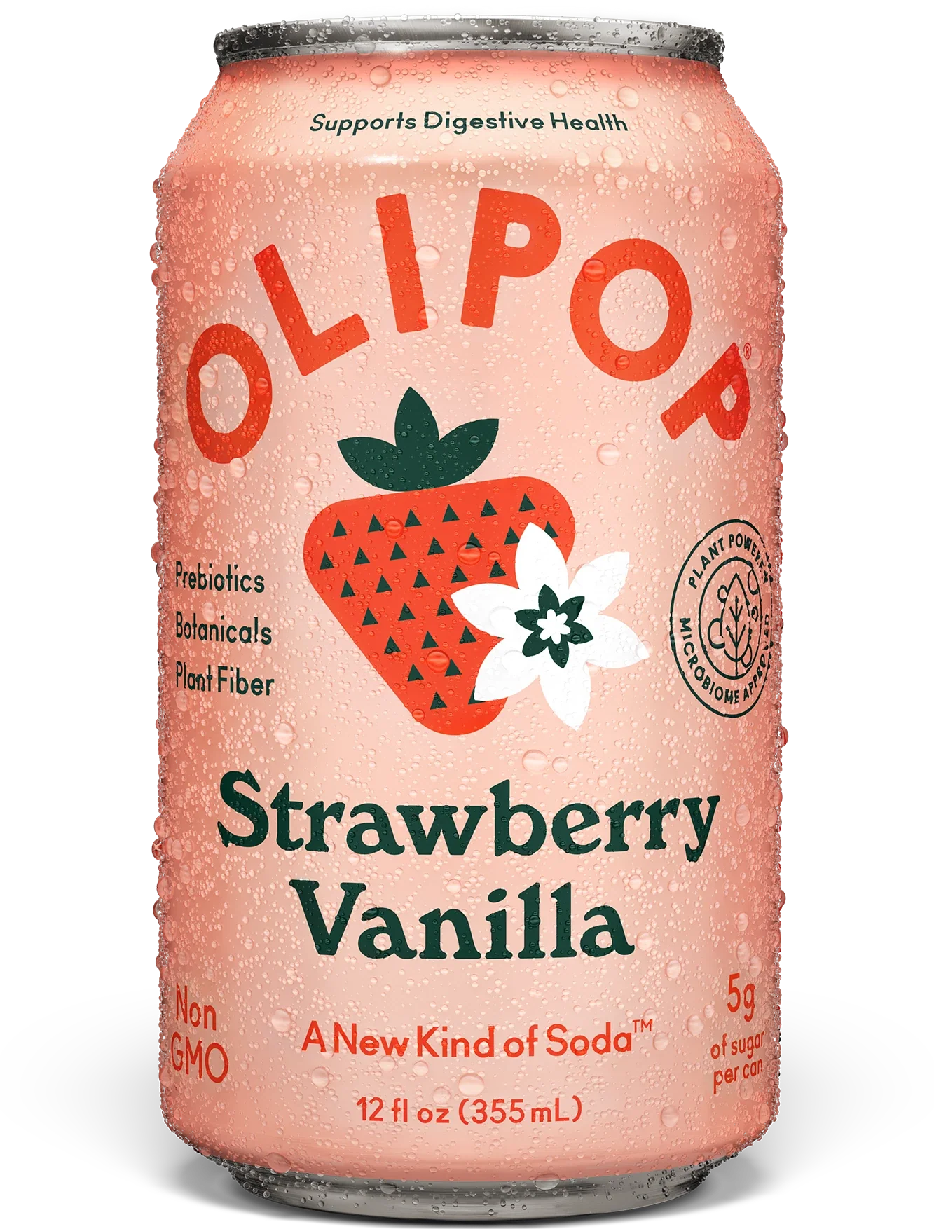 Olipop Strawberry Vanilla can