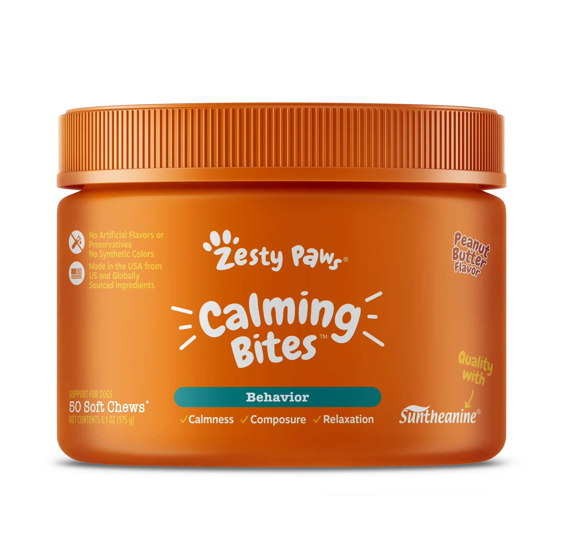 Zesty Paws Calming Bites jar