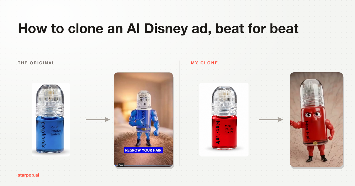 How to Clone Your Competitor's AI Disney Ads (Beat for Beat)
